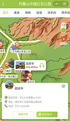 景县景区手绘地图智慧导览和语音结合，让景区“活”起来